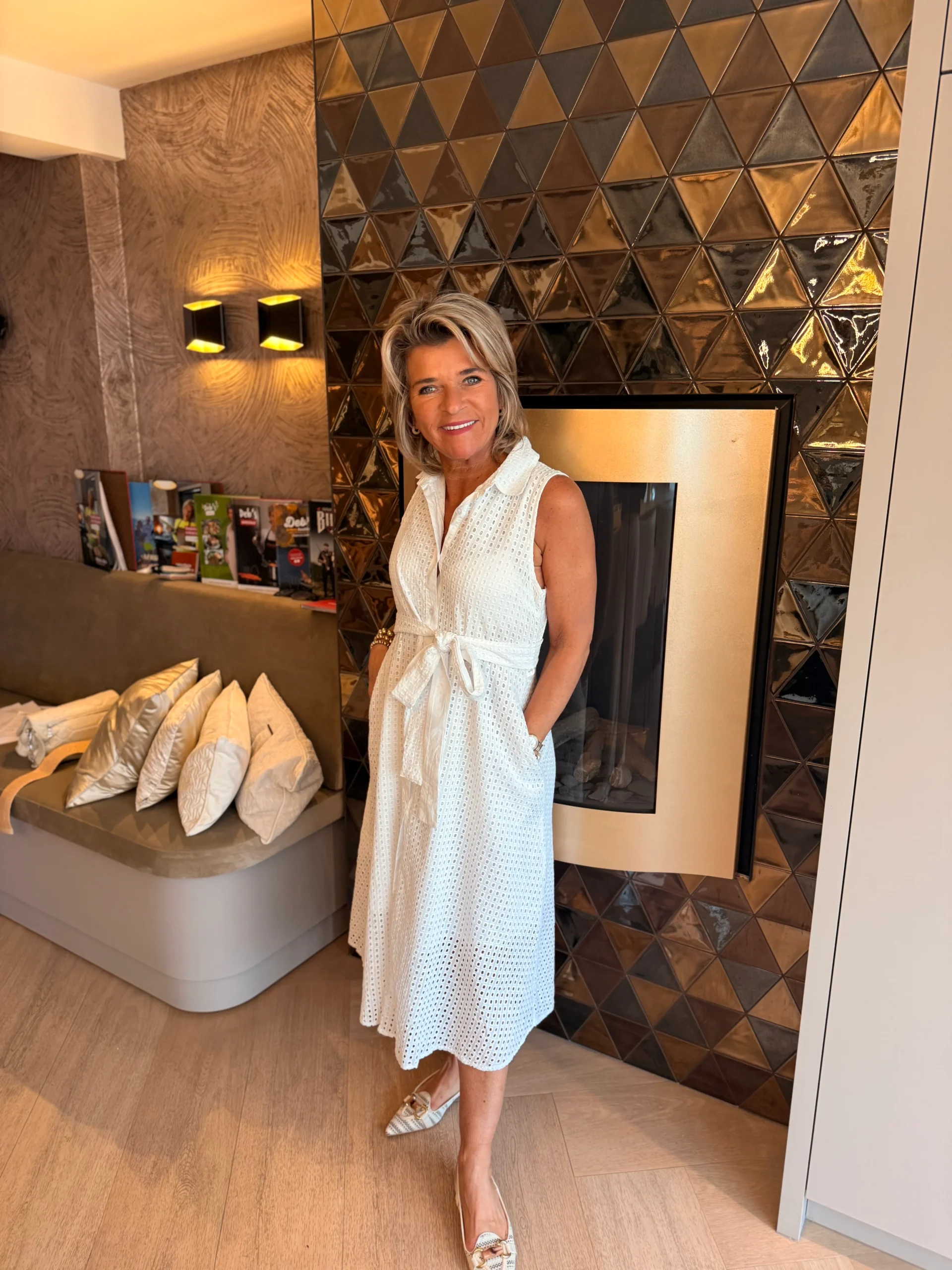 Jurk Carmen | Wit - Afbeelding 3