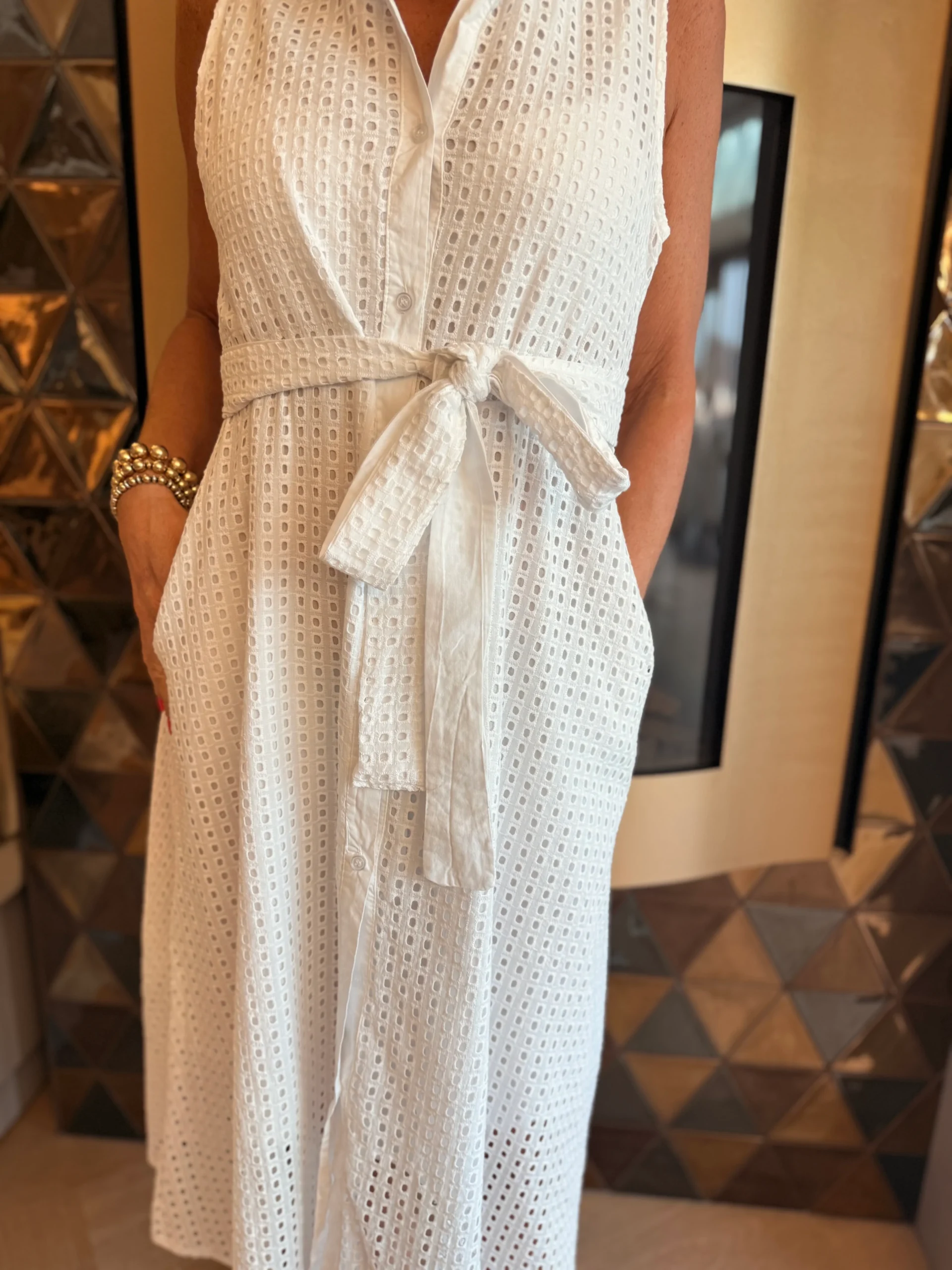 Jurk Carmen | Wit - Afbeelding 4