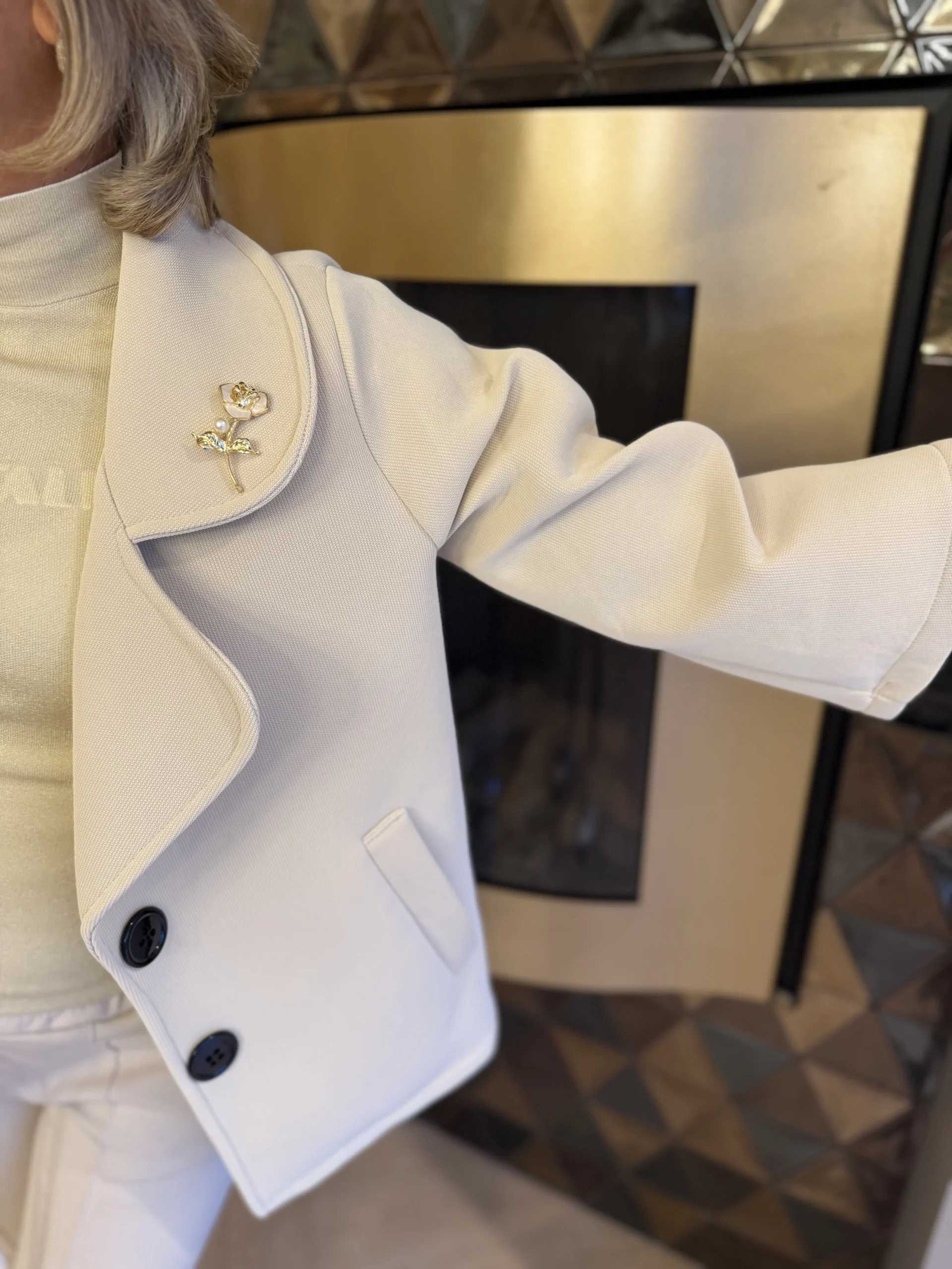 Jasje Evy Kort | Beige - Afbeelding 3