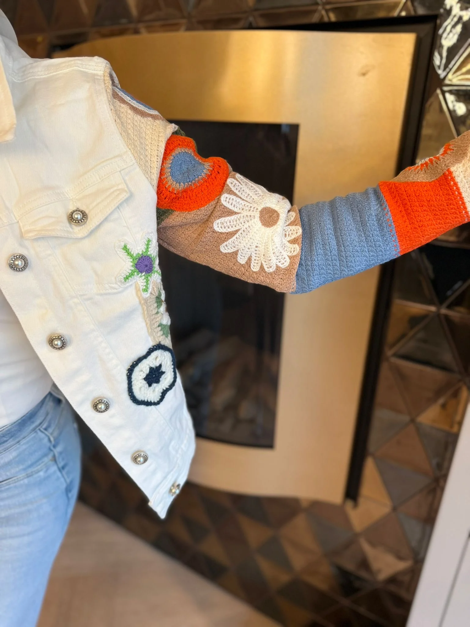 Spijkerjasje Zonnebloem - Afbeelding 2