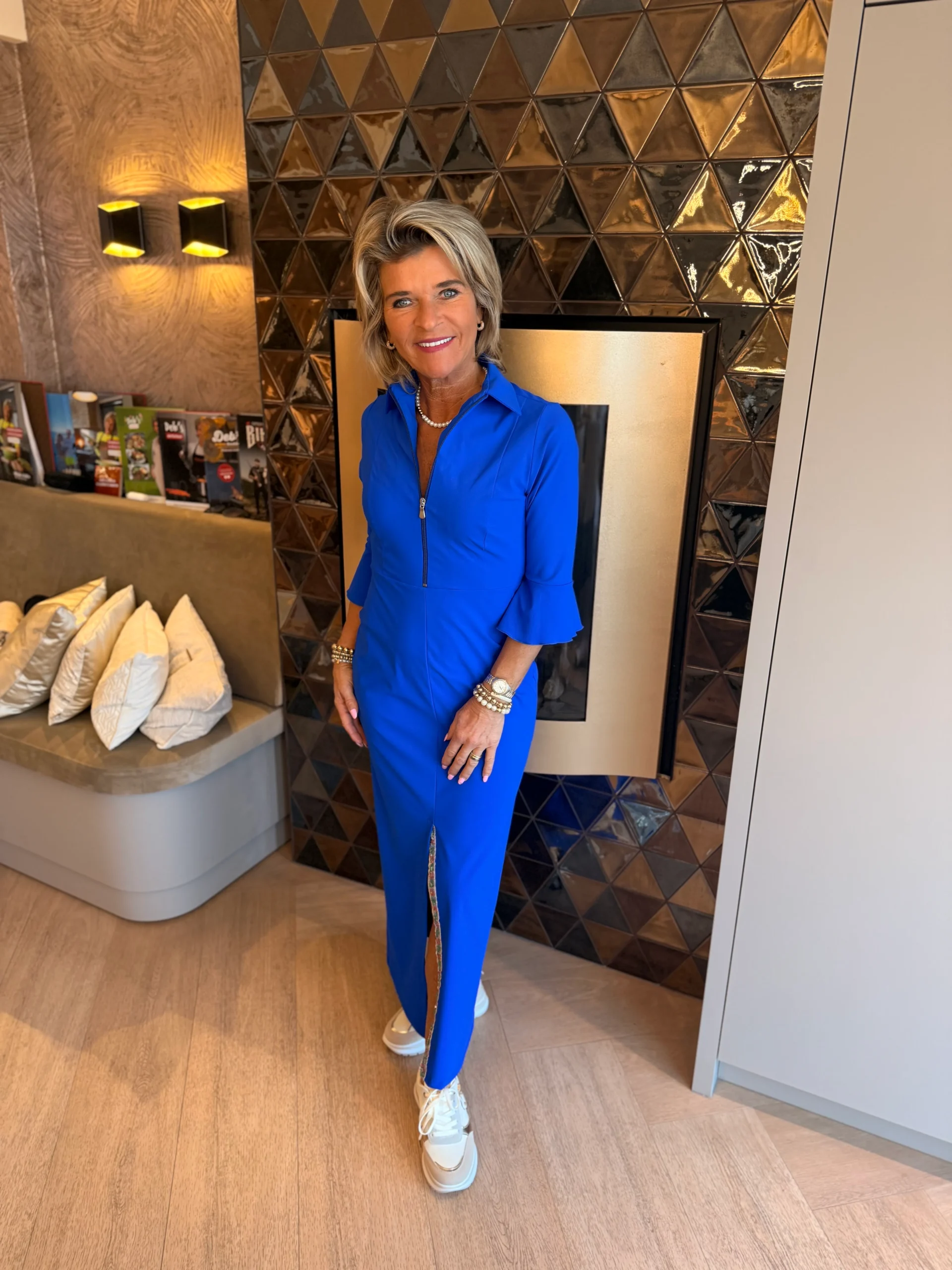 Jurk Sofia | Kobaltblauw