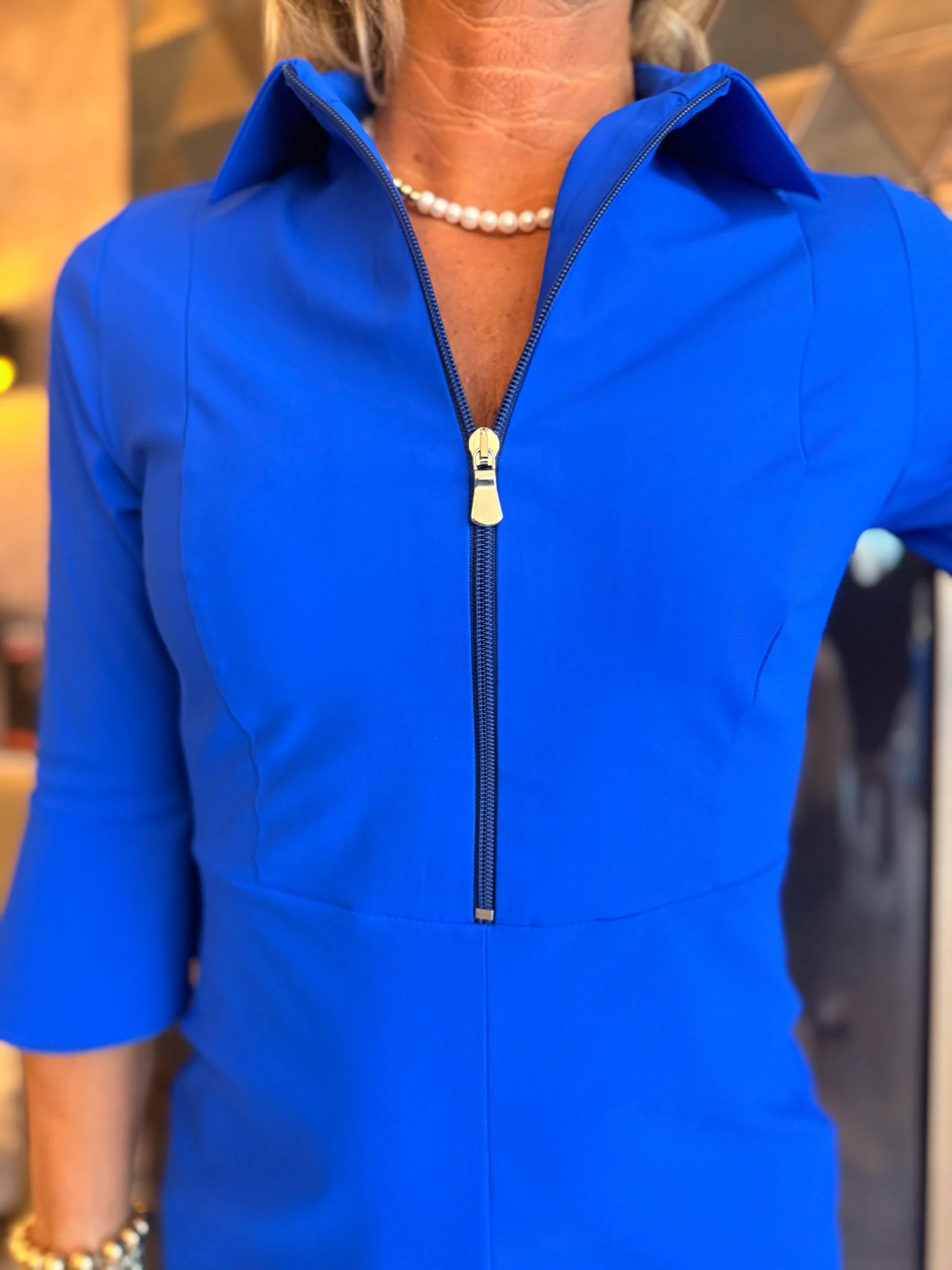 Jurk Sofia | Kobaltblauw - Afbeelding 2