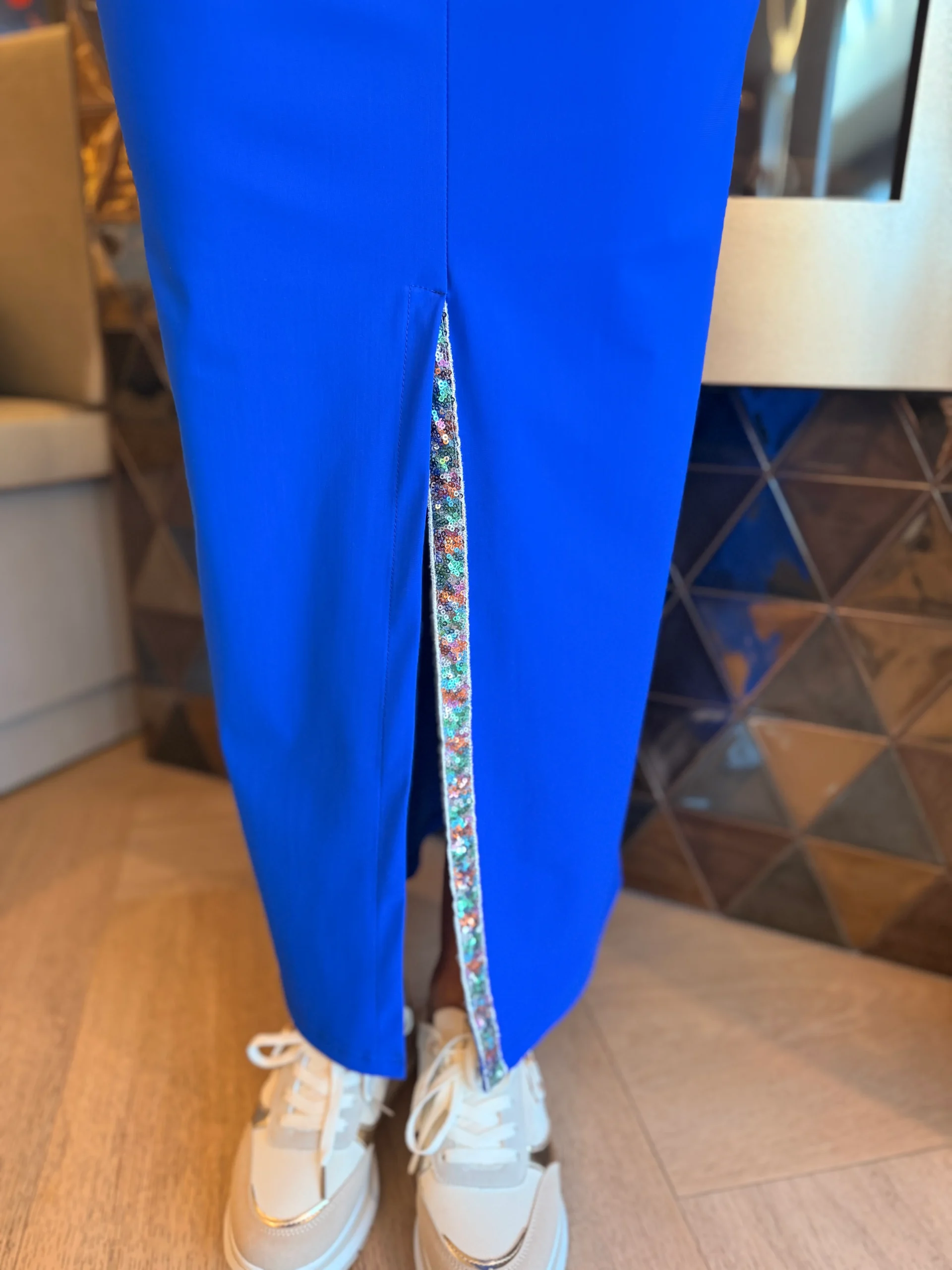 Jurk Sofia | Kobaltblauw - Afbeelding 4