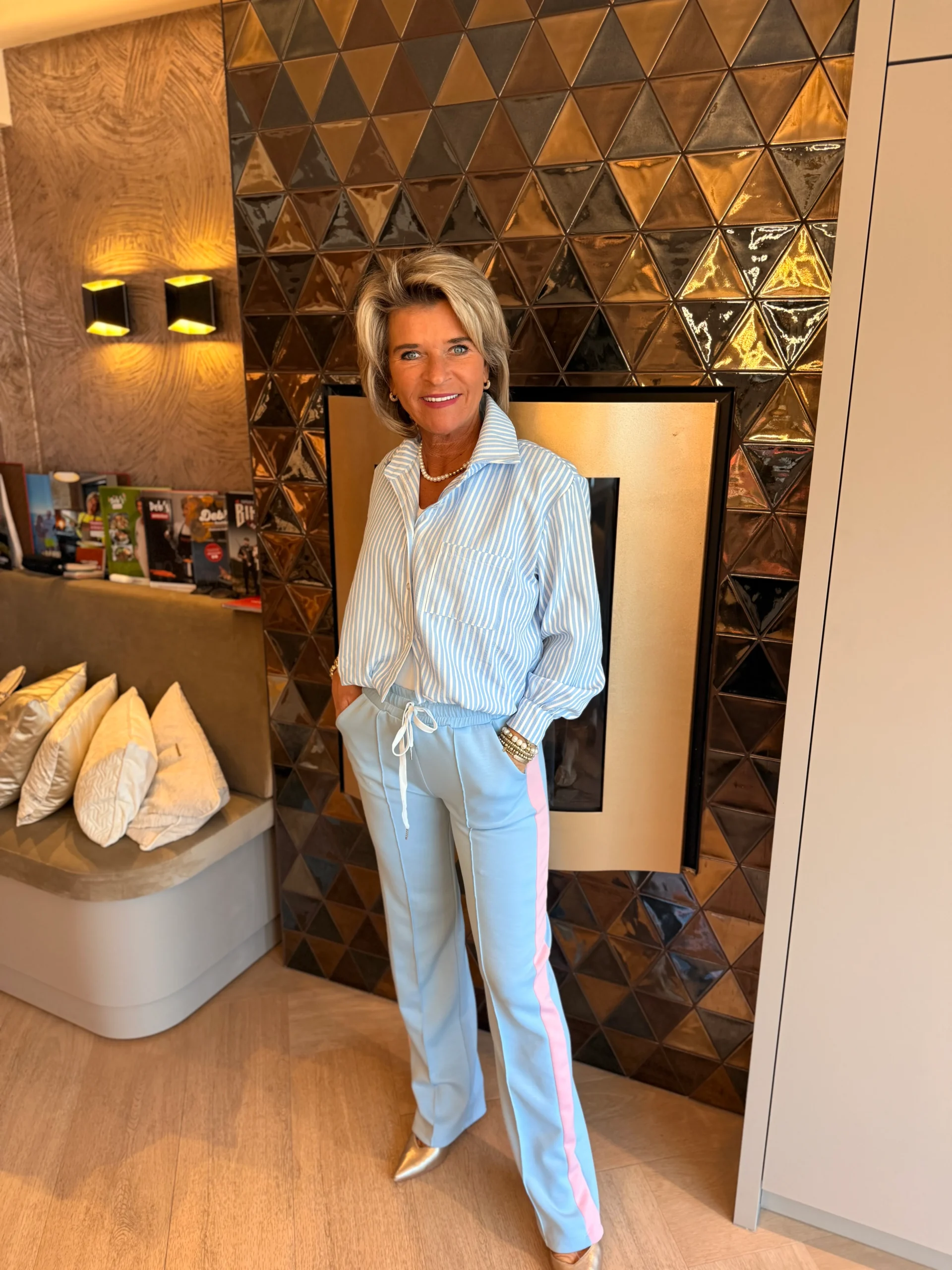 Blouse Bomber | Blauw