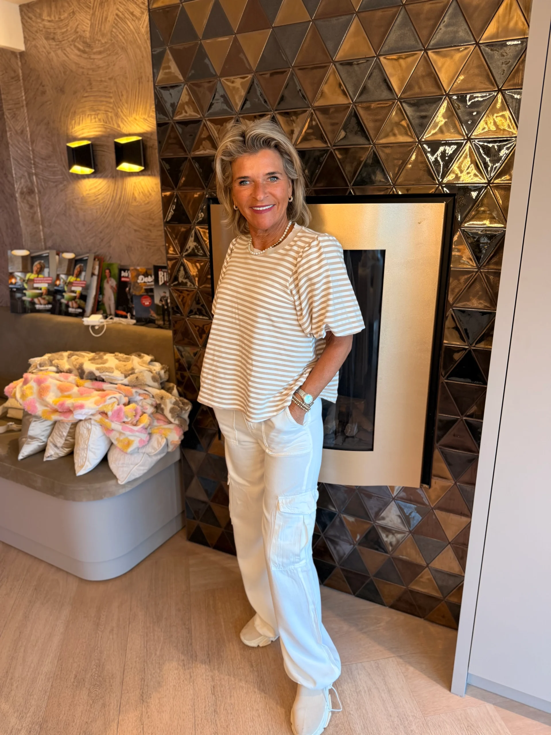 Cargobroek Perry | Ecru