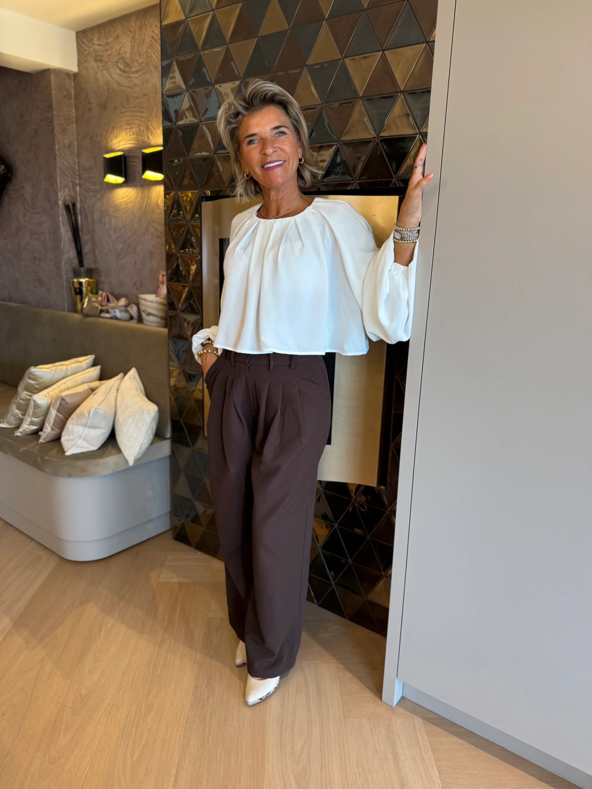 Pantalon Silke | Bruin