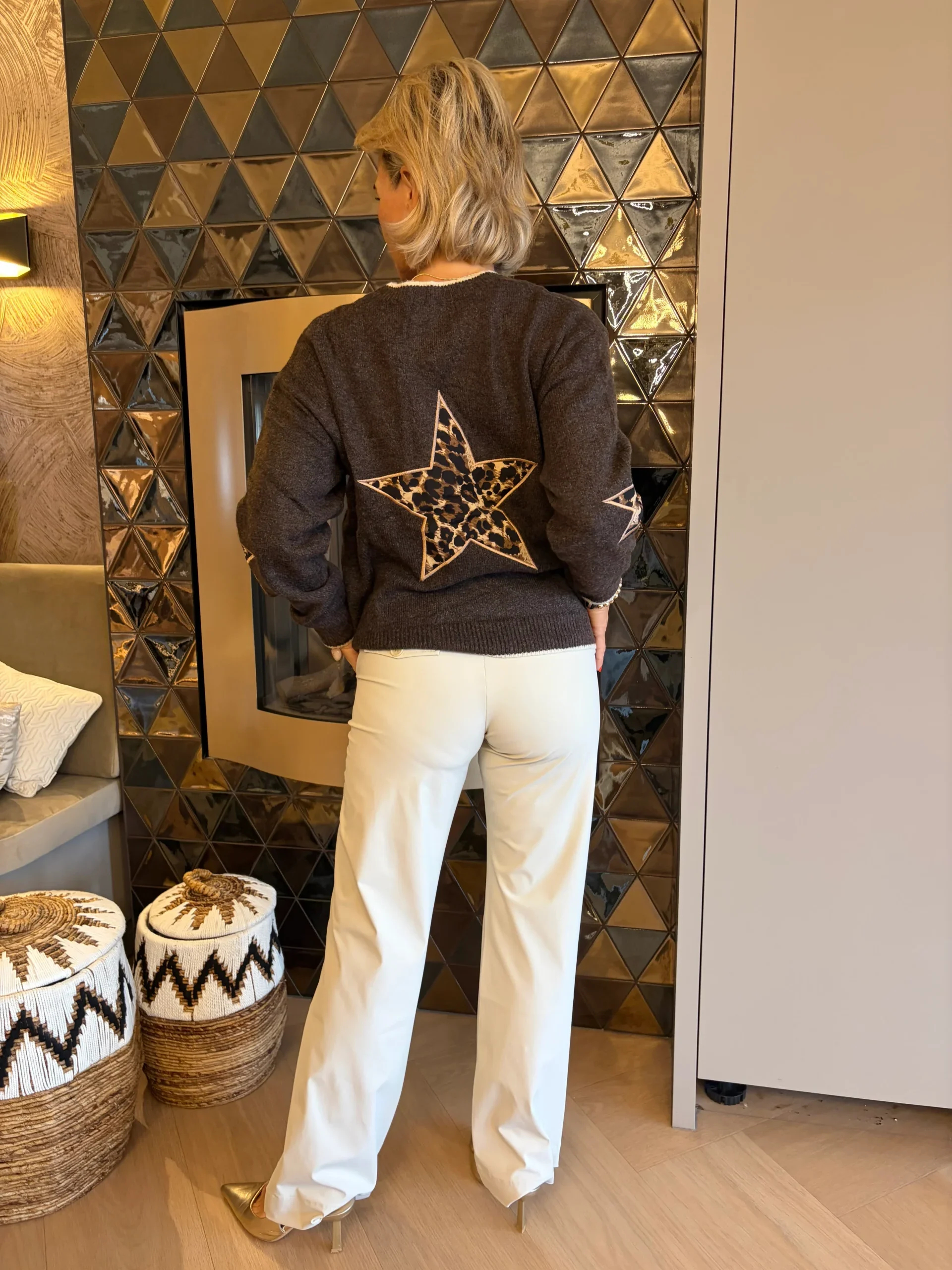 Trui Star | Bruin - Afbeelding 3