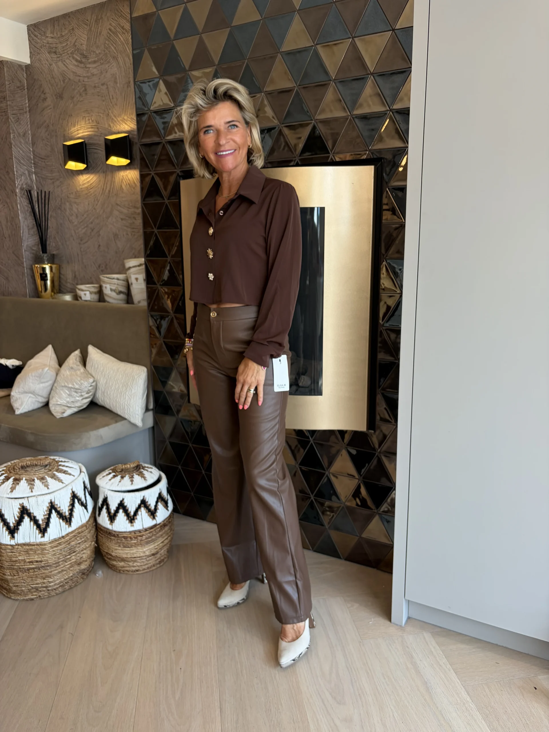 Blouse Jolie | Bruin