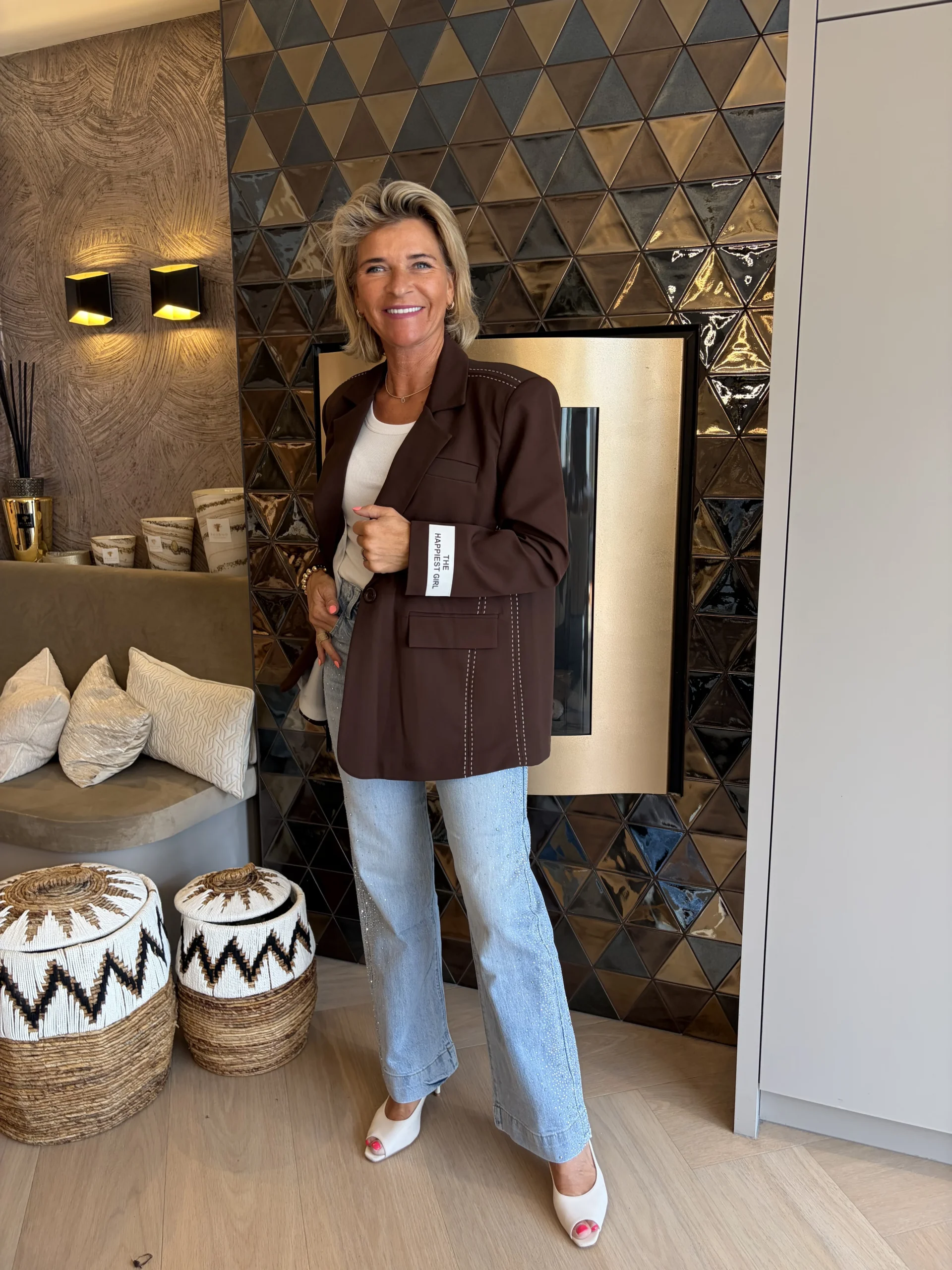 Blazer Anouk | Bruin