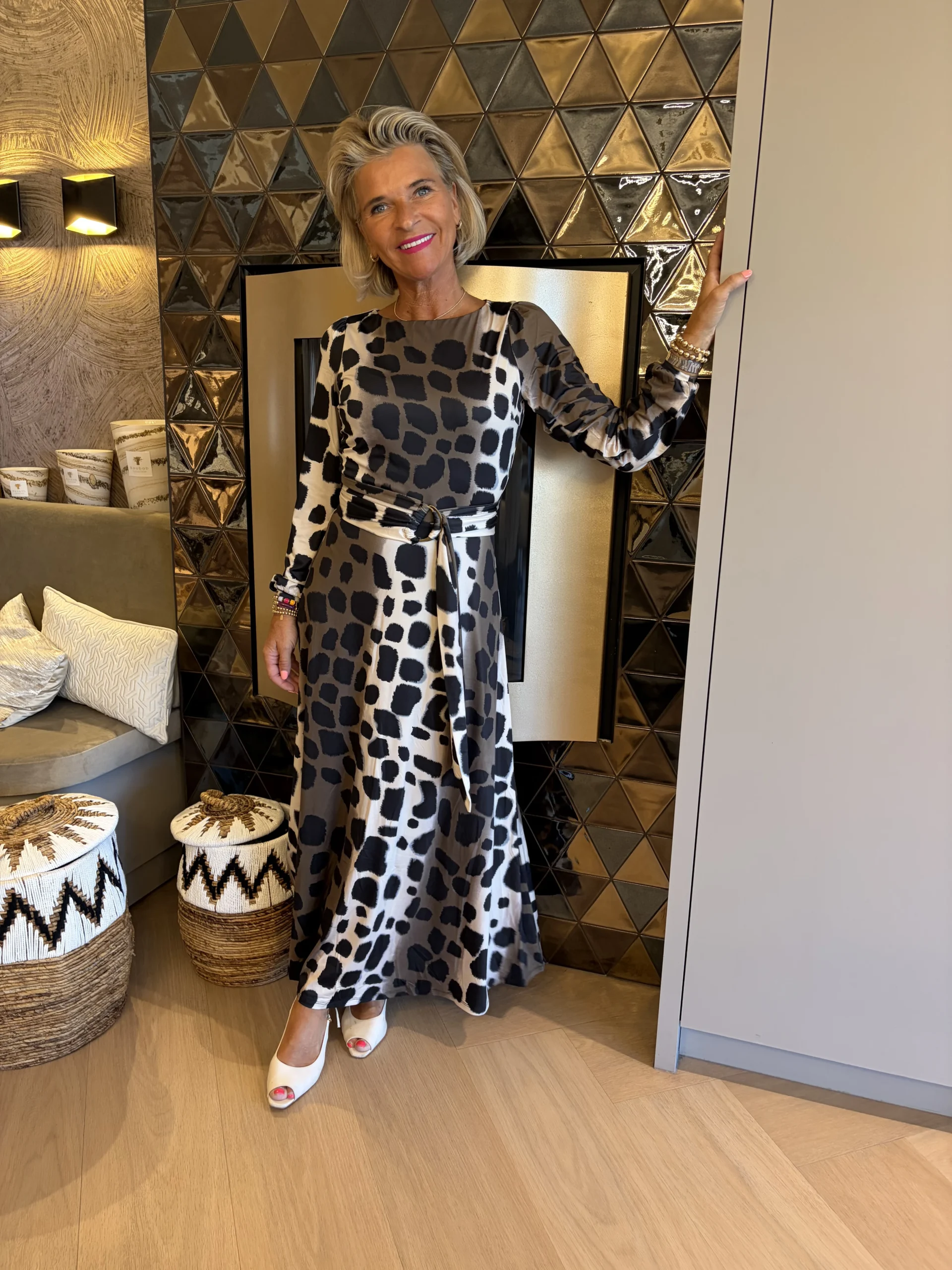 Maxi Jurk Juno | Giraffe