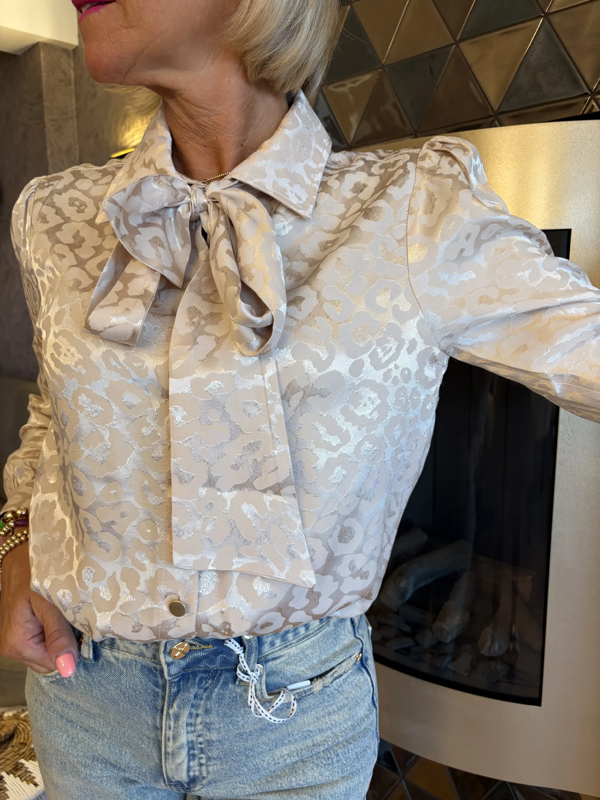 Blouse Adriana | Creme - Afbeelding 2