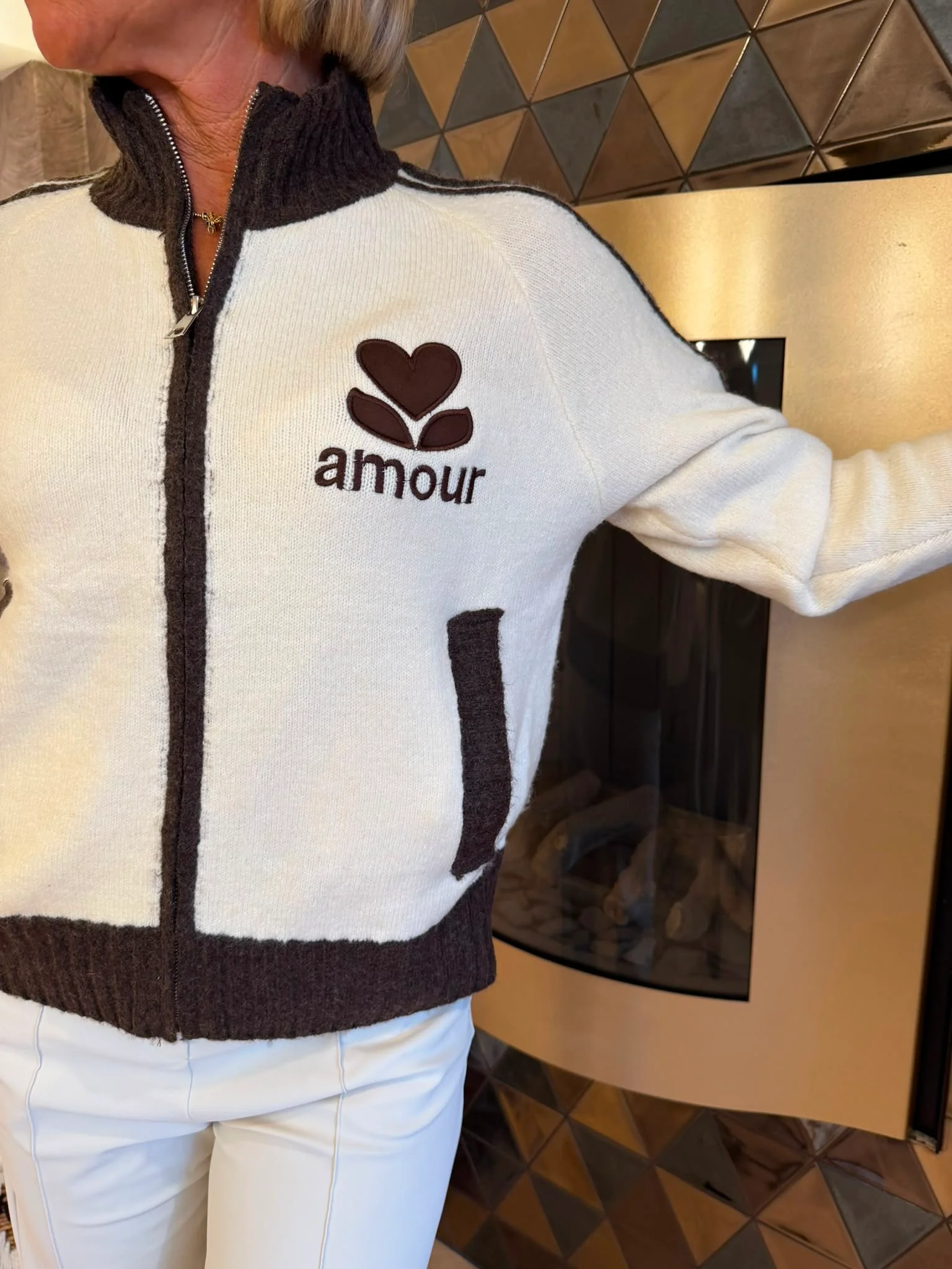 Vest Amour | Beige - Afbeelding 2
