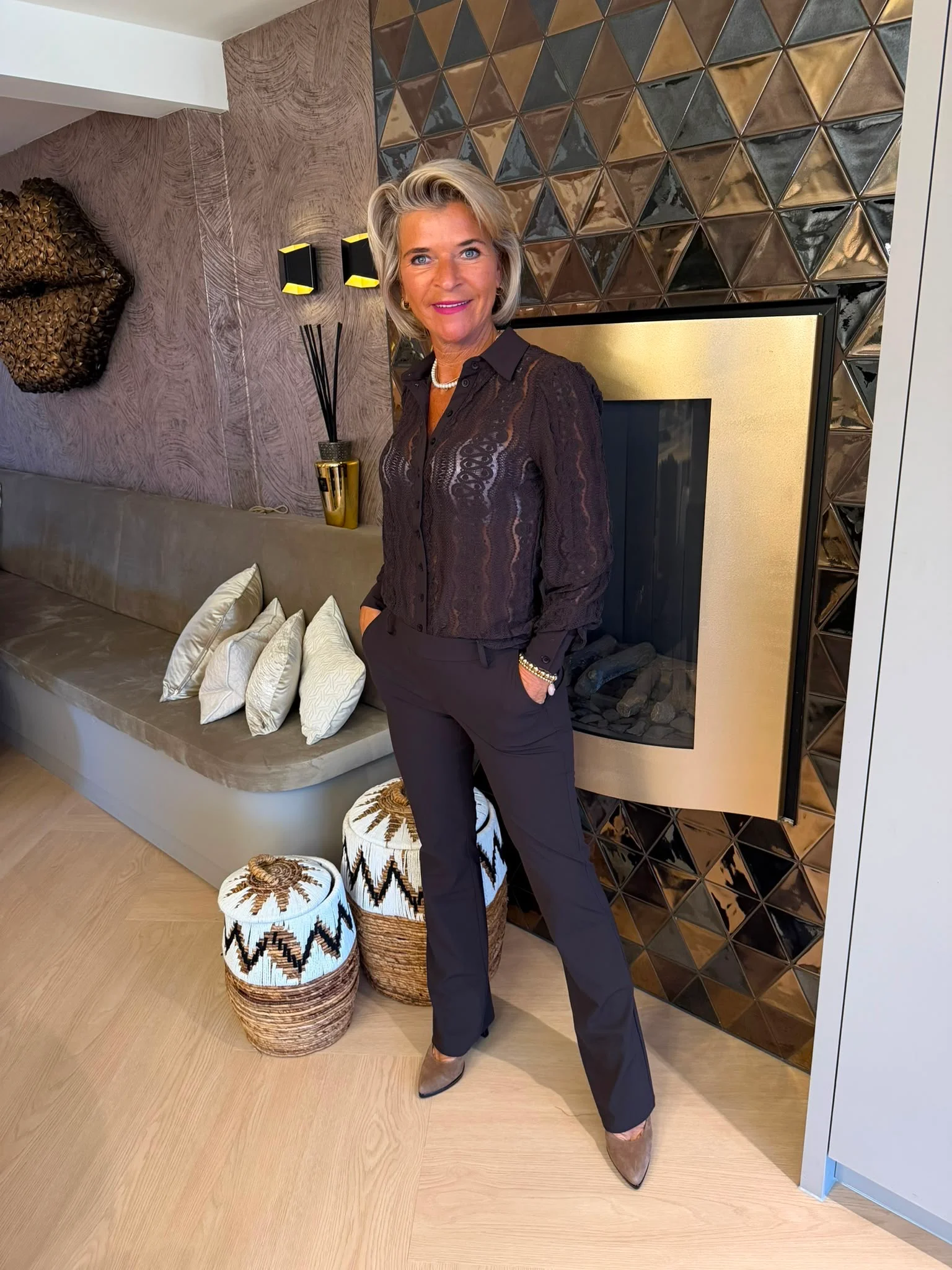 Broek Flair Romy | Espresso