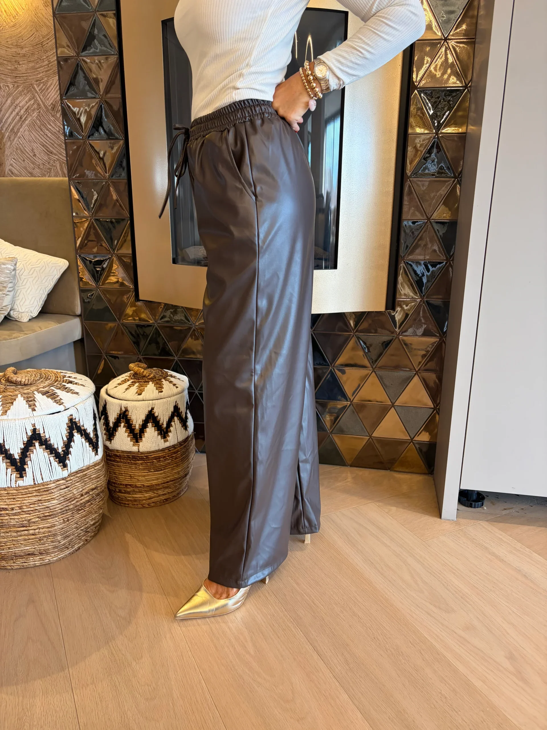 Broek Ilse | Bruin - Afbeelding 4