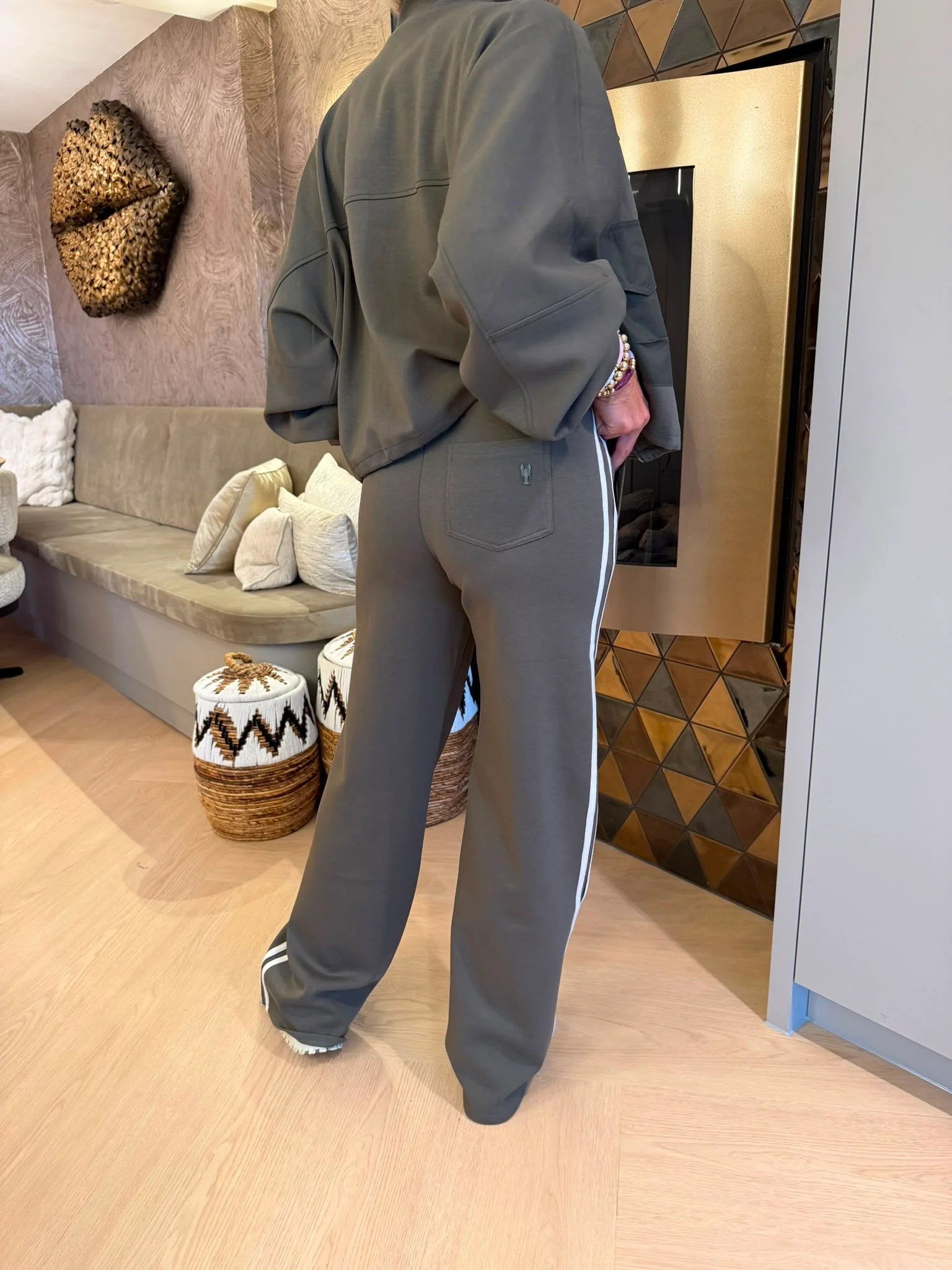 Broek Lexi | Olijfgroen - Afbeelding 3