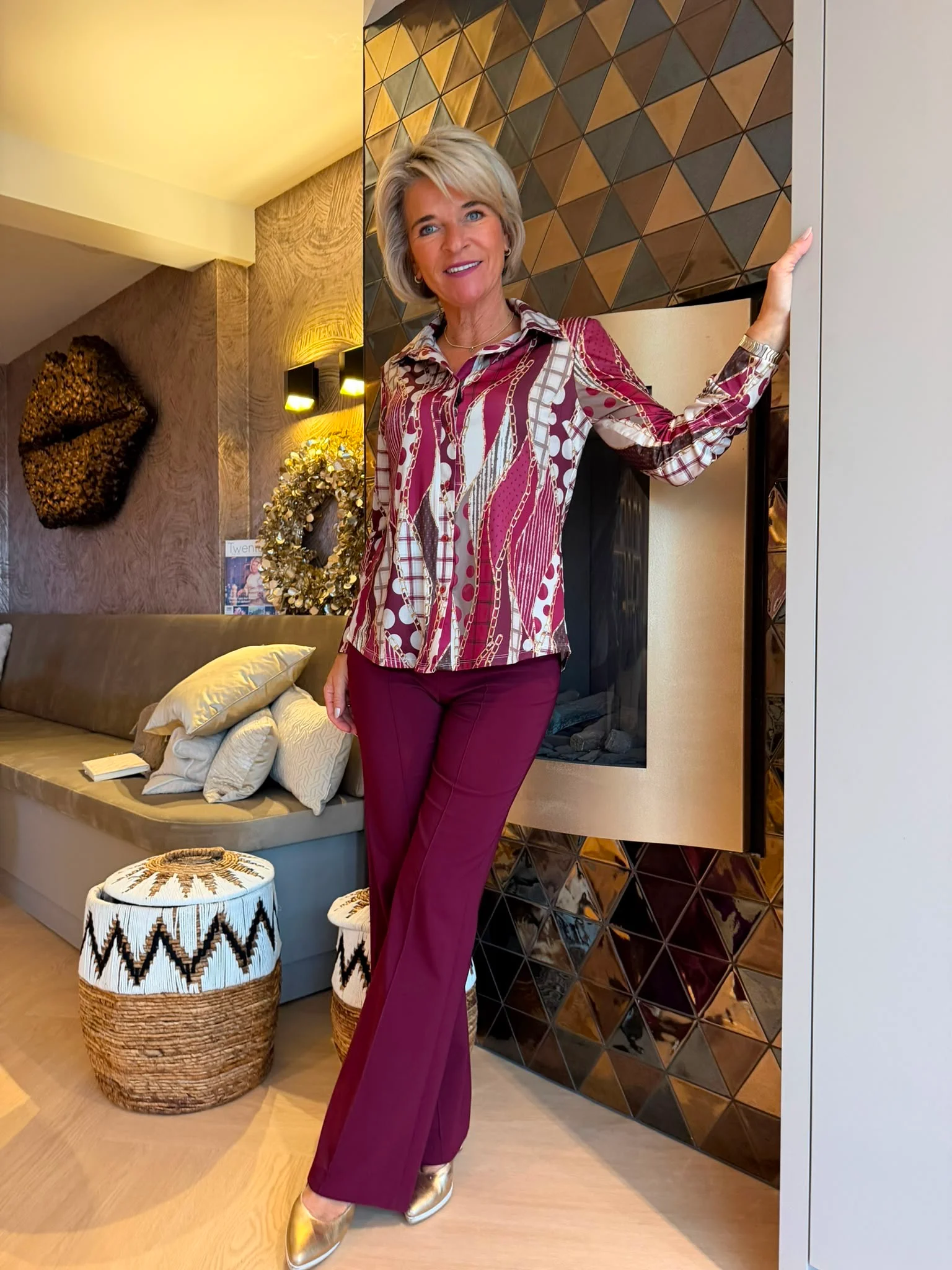 Blouse Serena | Bordeaux