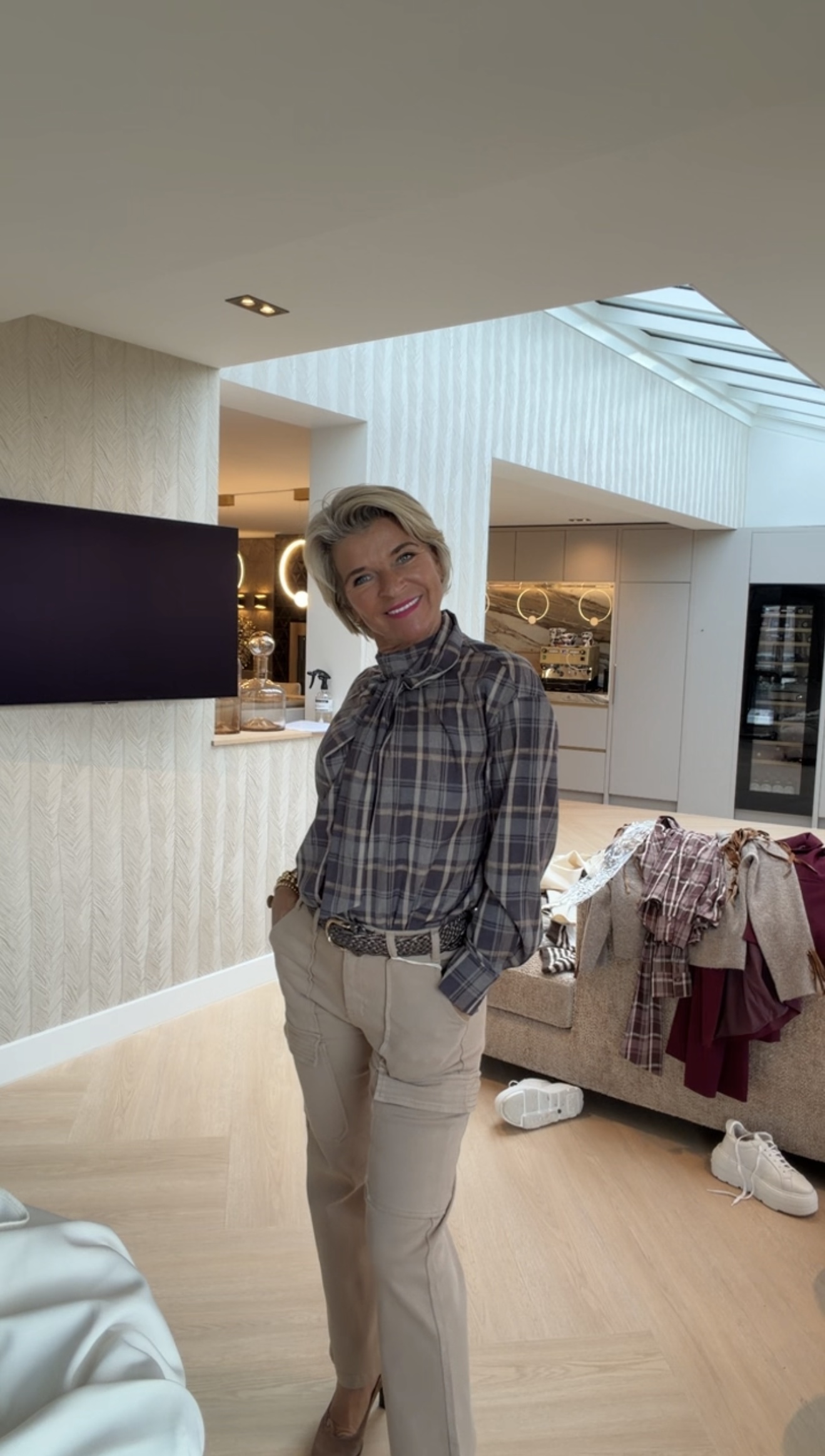 Blouse Birte | Antraciet